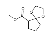 1,4-dioxa-spiro[4.4]nonane-6-carboxylic acid methyl ester Structure