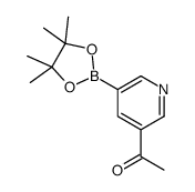 5-乙酰基吡啶-3-硼酸频那醇酯结构式