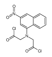 2-[(2-chloro-2-oxoethyl)-(3-nitronaphthalen-1-yl)amino]acetyl chloride结构式