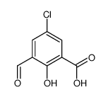 5-chloro-3-formyl-2-hydroxybenzoic acid Structure