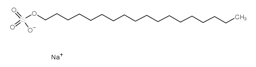 sodium n-octadecyl sulfate Structure
