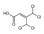 4,4-dichloro-3-(dichloromethyl)but-2-enoic acid Structure