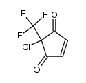 2-chloro-2-trifluoromethylcyclopentene-1,3-dione结构式