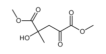 dimethyl 2-hydroxy-2-methyl-4-oxopentanedioate Structure
