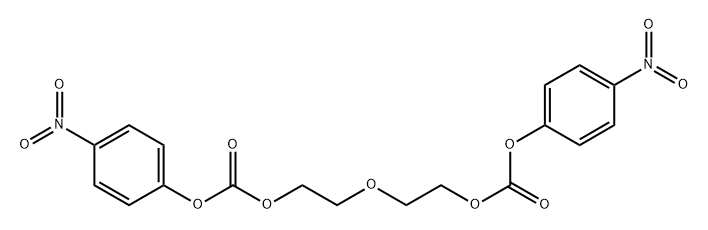 双(4-硝基苯基)(氧基双(乙烷-2,1-二基))双(碳酸酯)结构式
