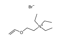 triethyl-(2-vinyloxy-ethyl)-ammonium, bromide Structure