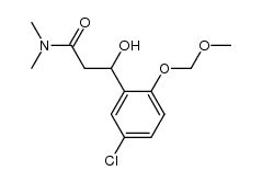 3-(5-chloro-2-(methoxymethoxy)phenyl)-3-hydroxy-N,N-dimethylpropanamide结构式