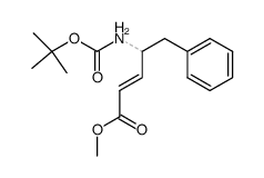 Methyl (2E)-4-[(tert-butoxycarbonyl)amino]-5-phenyl-2-pentenoate Structure