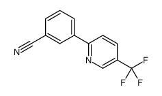 3-[5-(trifluoromethyl)pyridin-2-yl]benzonitrile Structure