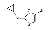 4-bromo-N-cyclopropyl-1,3-thiazol-2-amine Structure
