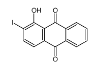 1-hydroxy-2-iodoanthracene-9,10-dione结构式