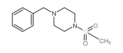 1-苄基-4-甲磺酰基哌嗪结构式