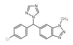 6-[(4-chlorophenyl)-(1,2,4-triazol-1-yl)methyl]-1-methylbenzotriazole Structure