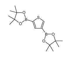 bis(pinacol)thiophene-2,4-diboronate结构式