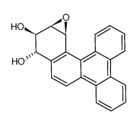 11α,12β-dihydroxy-13α,14β-epoxy-11,12,13,14-tetrahydrobenzo[g]chrysene Structure