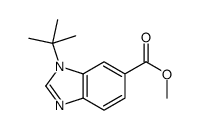 1-叔丁基-1H-苯并d咪唑-6-羧酸甲酯结构式