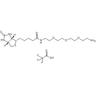 Amine-PEG3-Biotin(TFA) Structure