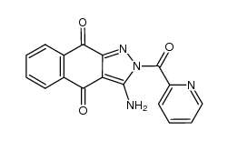 3-amino-2-picolinoyl-2H-benzo[f]indazole-4,9-dione Structure