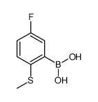 (5-氟-2-(甲基硫代)苯基)硼酸结构式