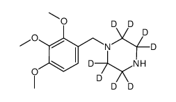 Trimetazidine-d8 Structure