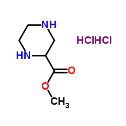 2-哌嗪甲酸甲酯二盐酸盐结构式