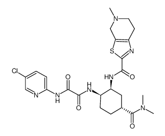 N1-(5-Chloropyridin-2-yl)-N2-((1R,2S,4R)-4-(dimethylcarbamoyl)-2-(5-methyl-4,5,6,7-tetrahydrothiazolo[5,4-c]pyridine-2-carboxamido)cyclohexyl)oxalamide Structure