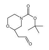 (S)-TERT-BUTYL 2-(2-OXOETHYL)MORPHOLINE-4-CARBOXYLATE Structure
