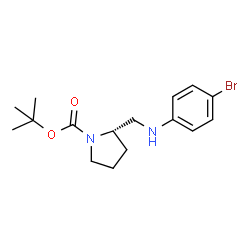 (S)-1-BOC-2-[(4-BROMO-PHENYLAMINO)-METHYL]-PYRROLIDINE Structure