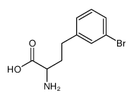 2-amino-4-(3-bromophenyl)butanoic acid结构式