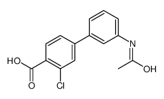 4-(3-acetamidophenyl)-2-chlorobenzoic acid Structure