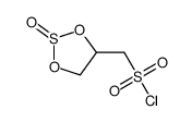 1,3,2-dioxathiolane-2-oxide-4-yl-methanesulfonyl chloride Structure