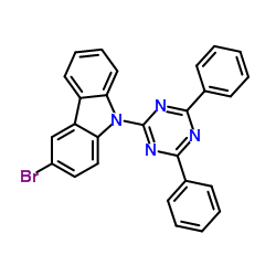 3-Bromo-9-(4,6-diphenyl-1,3,5-triazin-2-yl)-9H-carbazole Structure