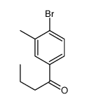 1-(4-溴-3-甲基苯基)-1-丁酮结构式