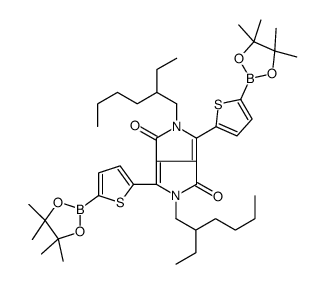 2,5-双(2-乙基己基)-3,6-双(5-(4,4,5,5-四甲基-1,3,2-二氧杂硼烷-2-基)噻吩-2-基)吡咯[ 3,4-c]吡咯-1,4(2H,5H)-二酮图片