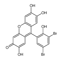 9-(3,5-dibromo-2-hydroxyphenyl)-2,6,7-trihydroxyxanthen-3-one Structure