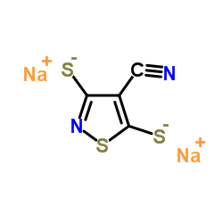 Disodium 4-cyano-1,2-thiazole-3,5-bis(thiolate) Structure