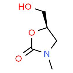 (R)-5-(Hydroxymethyl)-3-methyloxazolidin-2-one Structure