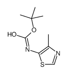 tert-butyl N-(4-methyl-1,3-thiazol-5-yl)carbamate Structure