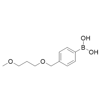 (4-((3-Methoxypropoxy)methyl)phenyl)boronicacid Structure