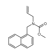 methyl allyl(naphthalen-1-ylmethyl)carbamate Structure