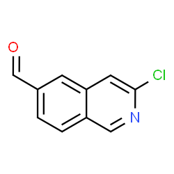 3-Chloro-6-formylisoquinoline, 3-Chloro-6-formyl-2-azanaphthalene Structure