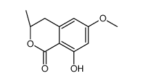 (3R)-8-hydroxy-6-methoxy-3-methyl-isochroman-1-one结构式