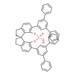 (11aR)-3,7-Bis([1,1':3',1''-terphenyl]-5'-yl)-10,11,12,13-tetrahydro-5-hydroxy-5-oxide-diindeno[7,1-de:1',7'-fg][1,3,2]dioxaphosphocin Structure