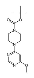 4-(6-methoxy-pyrimidin-4-yl)-piperazine-1-carboxylic acid tert-butyl ester Structure