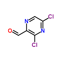 3,5-二氯-2-哌嗪甲醛结构式