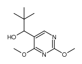 α-(tert-butyl)-2,4-dimethoxy-5-pyrimidylmethanol结构式