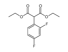 2-(2,4-二氟苯基)丙二酸二乙酯结构式