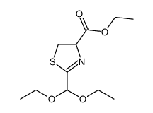 ethyl 2-(diethoxymethyl)-2-thiazoline-4-carboxylate Structure