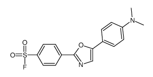 4-[5-[4-(dimethylamino)phenyl]-1,3-oxazol-2-yl]benzenesulfonyl fluoride结构式