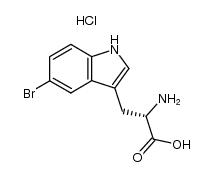 5-bromo-L-tryptophan hydrochloride Structure